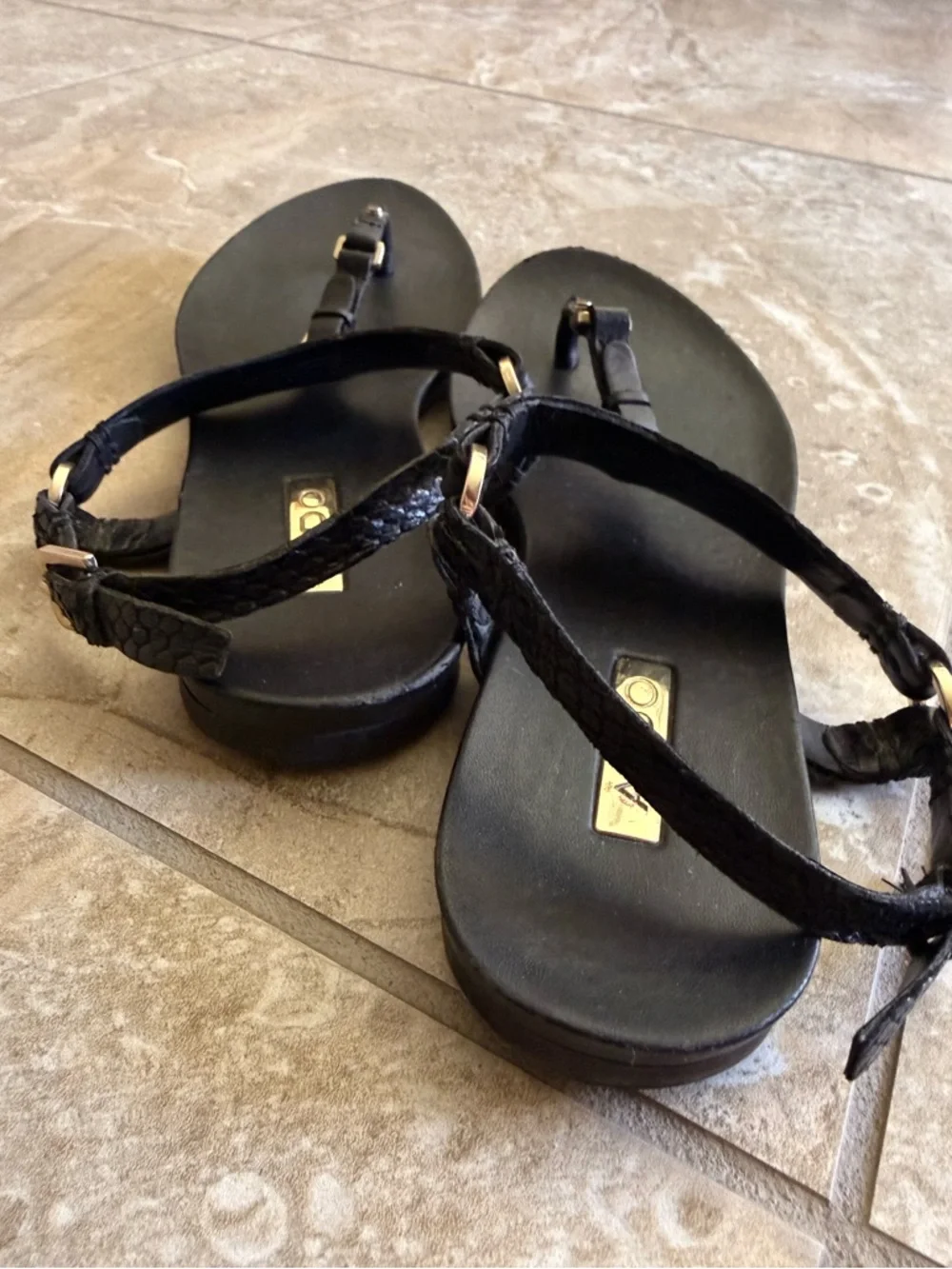 Aldo black sandals Size 8